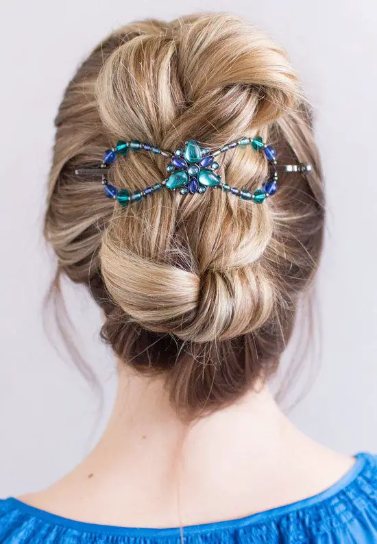Iris flexi hair clip braided bun