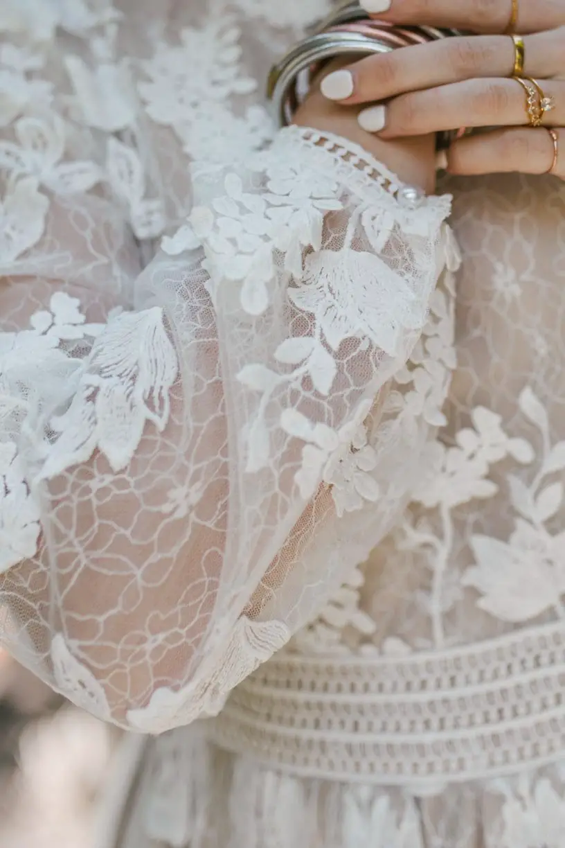 details sleeves lace dress