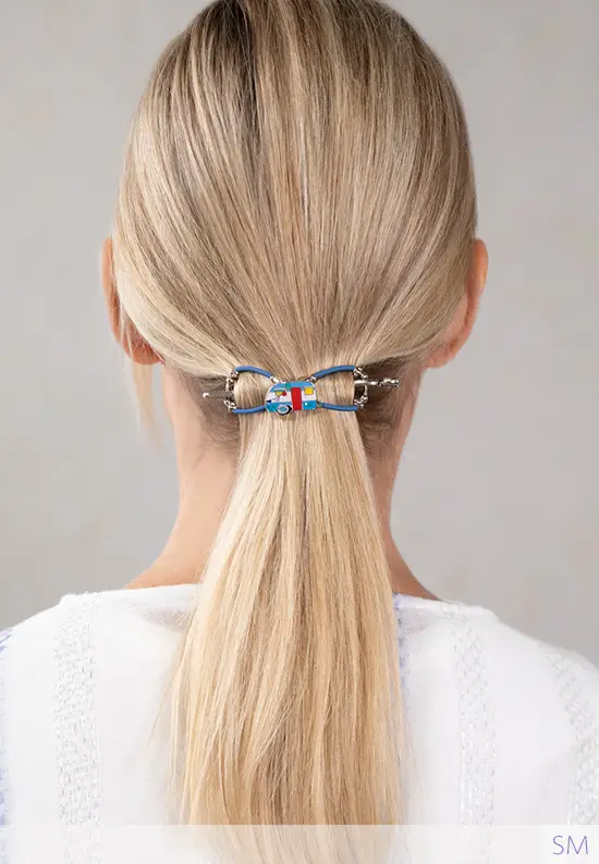 camper hair clip ponytail