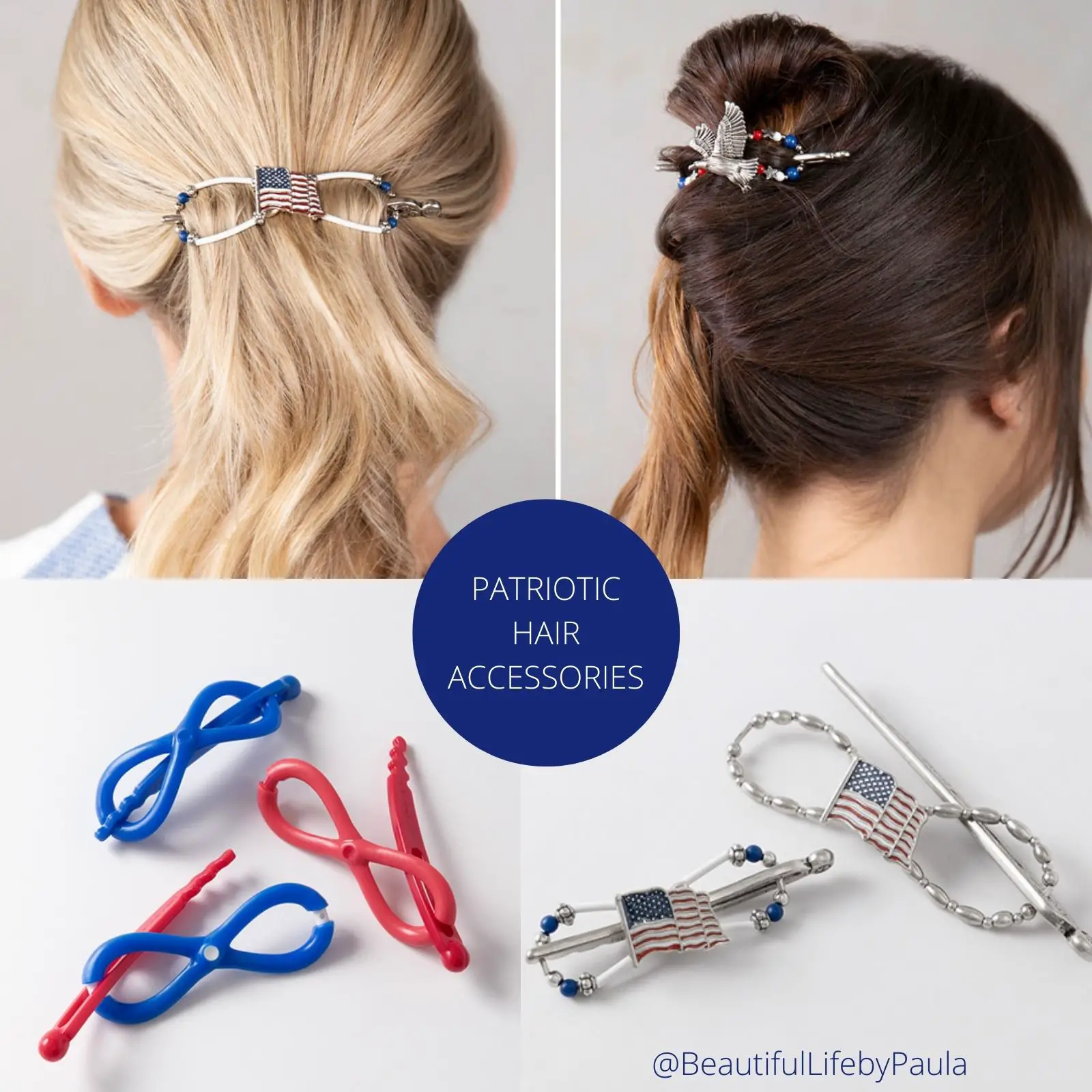 Patriotic hair accessories