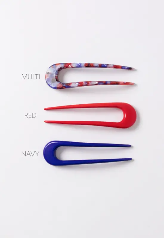 red blue hair forks