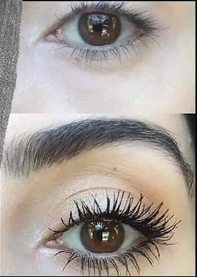 farmasi extreme curl mascara before after