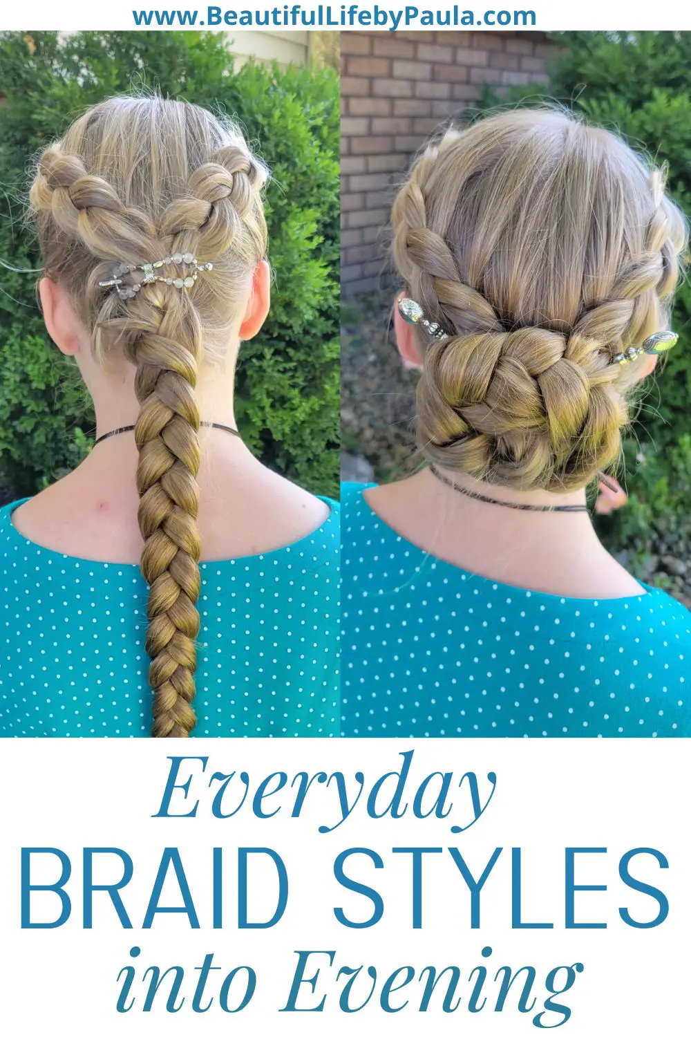 everyday braid styles into evening