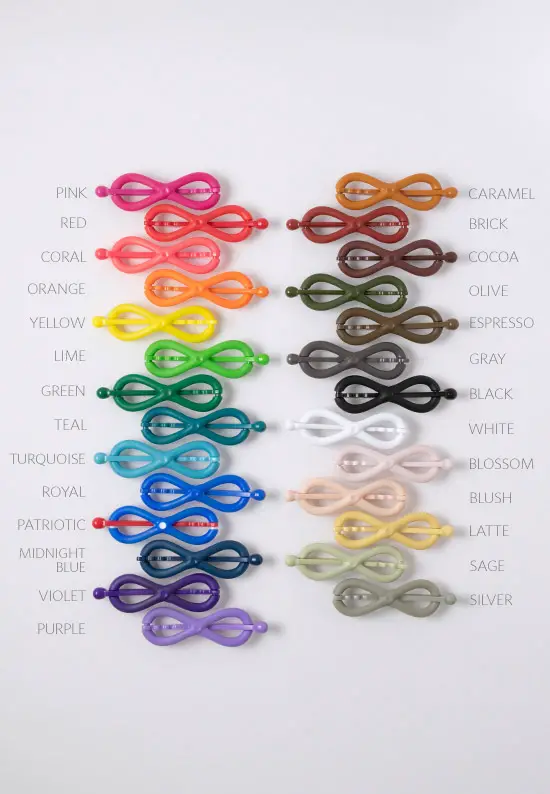 Lilla Rose Flexi sport waterproof hair clip colors