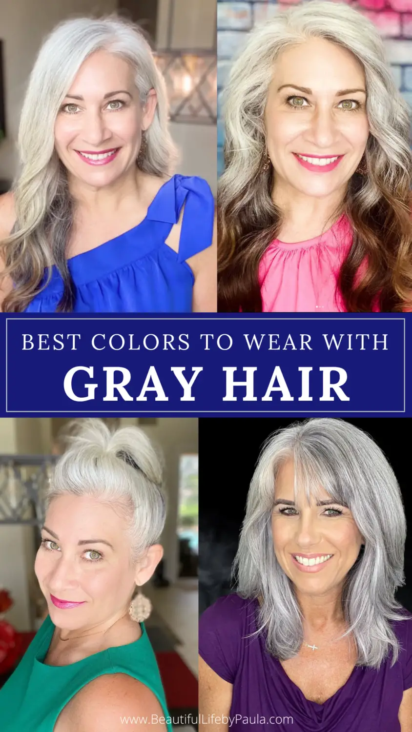 best colors to wear with gray hair