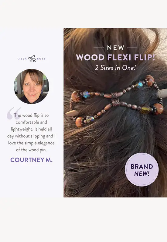 lilla rose wood pin flips testimonial wood hair clips