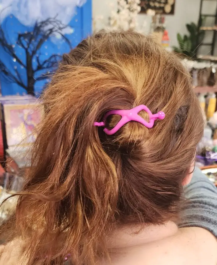 hair clips for thin hair tails up