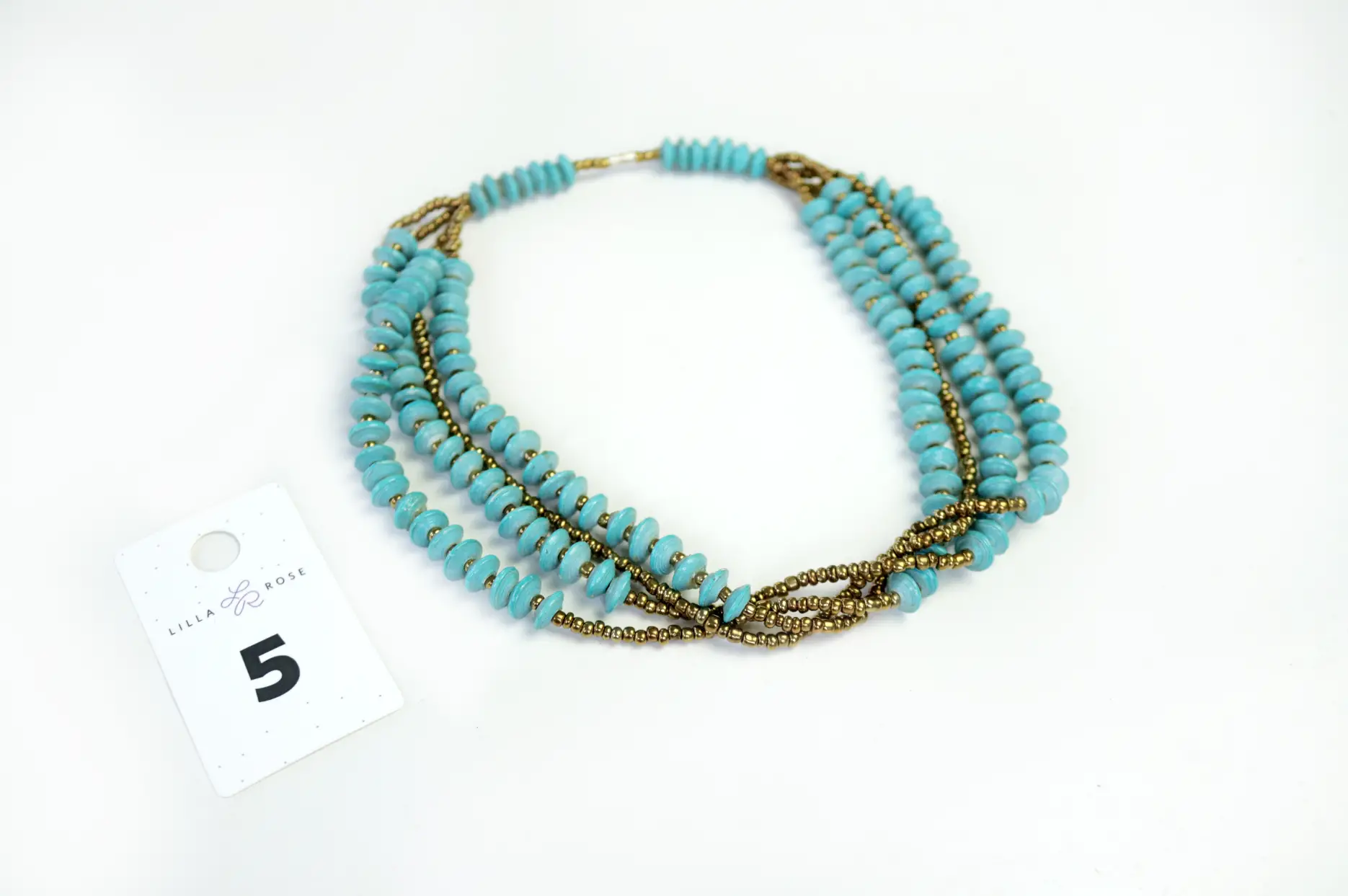 turquoise necklace Uganda