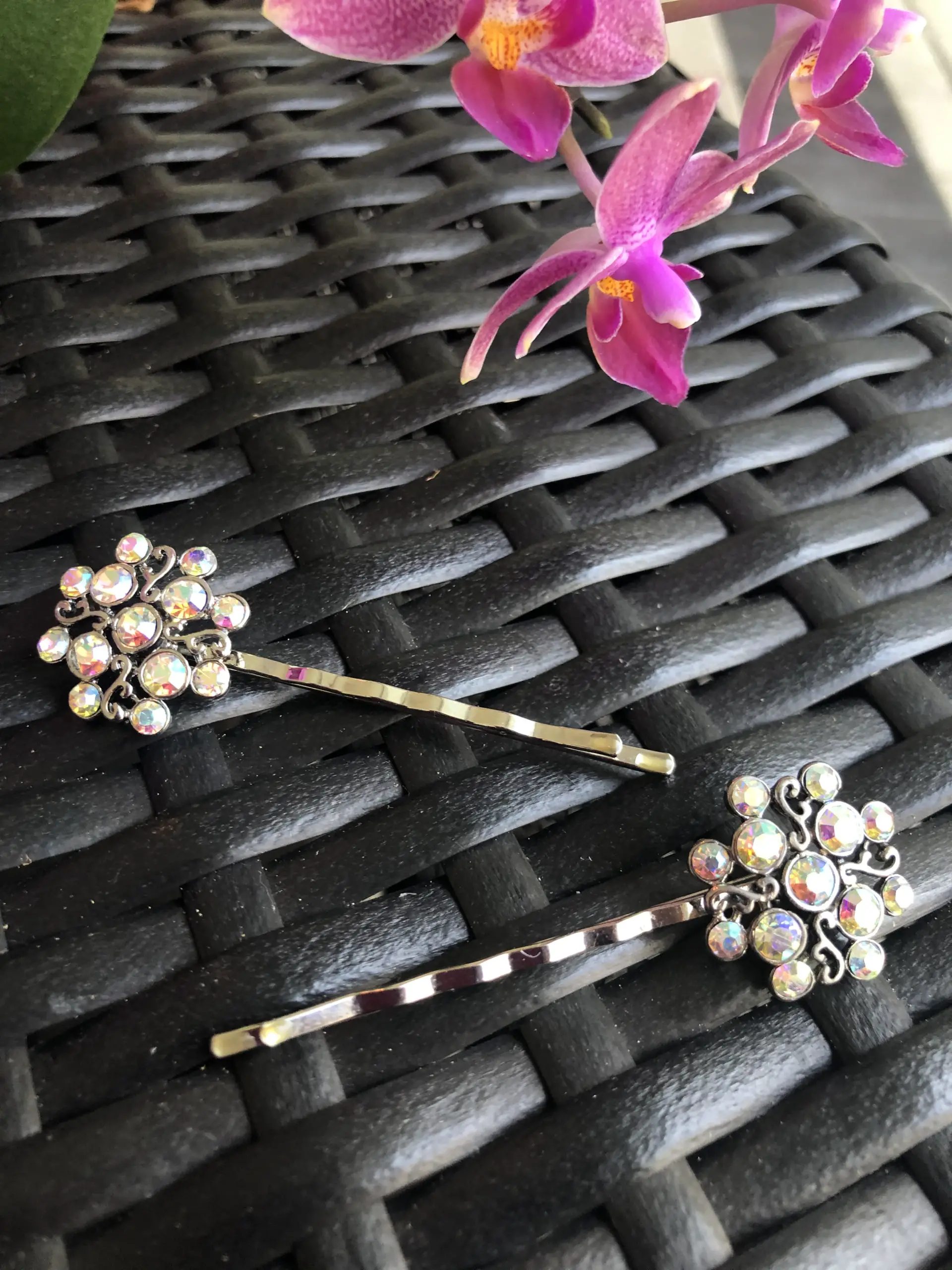 jeweled bobby pins