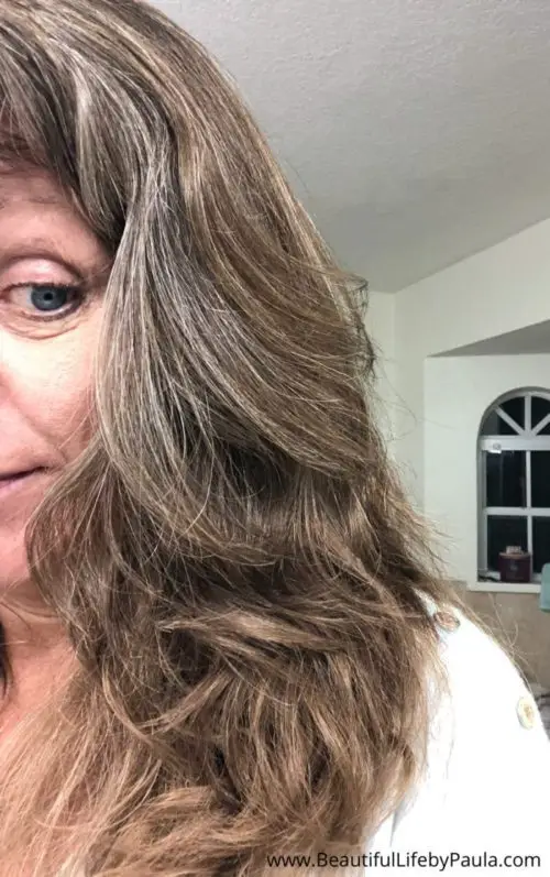 gray hair transition highlights