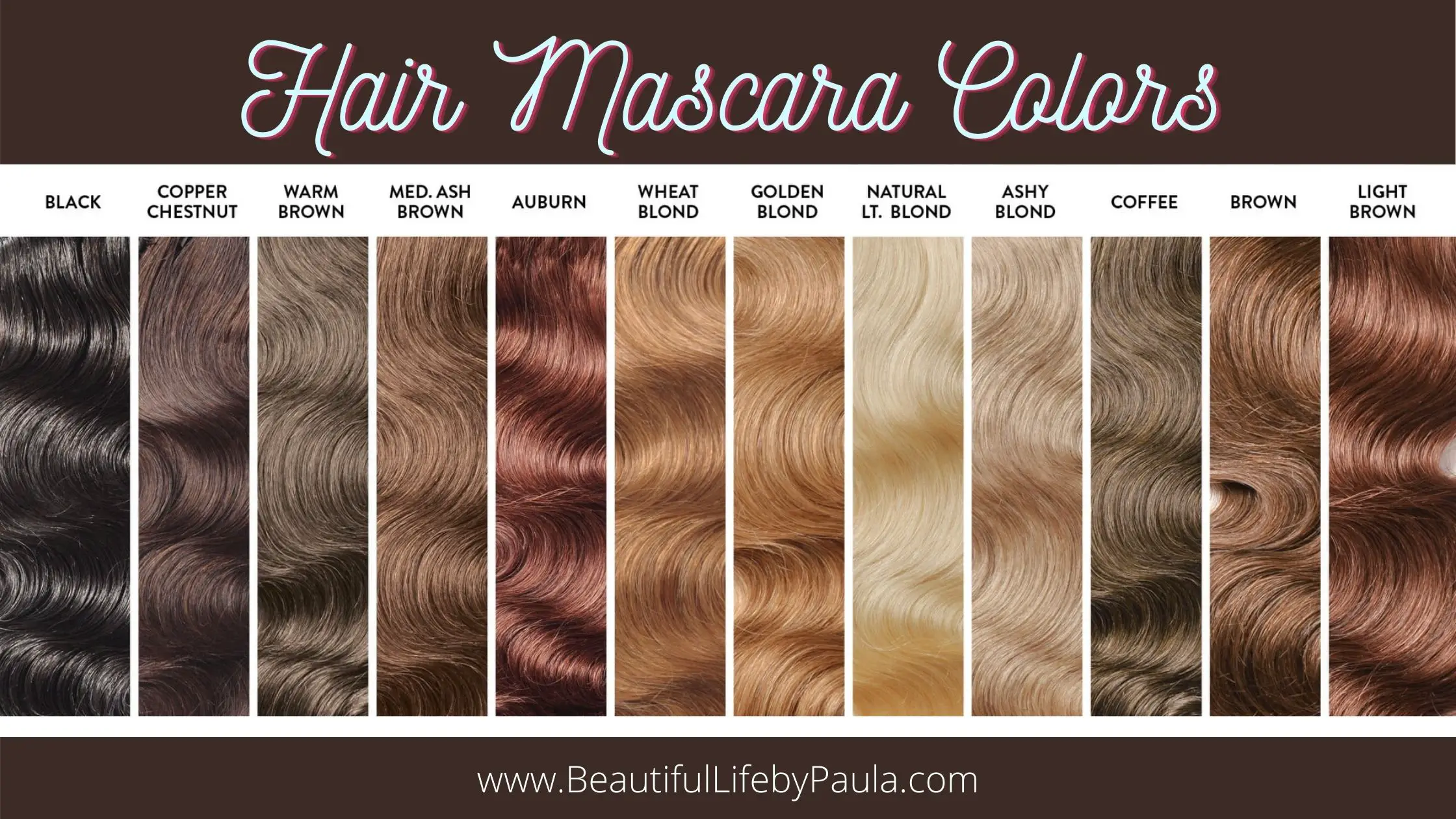 hair mascara colors