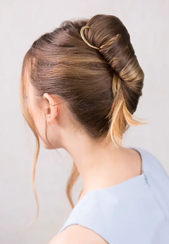 french roll hair pin