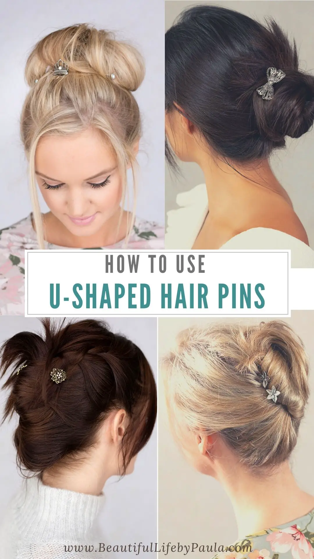 how to use u shaped hair pins