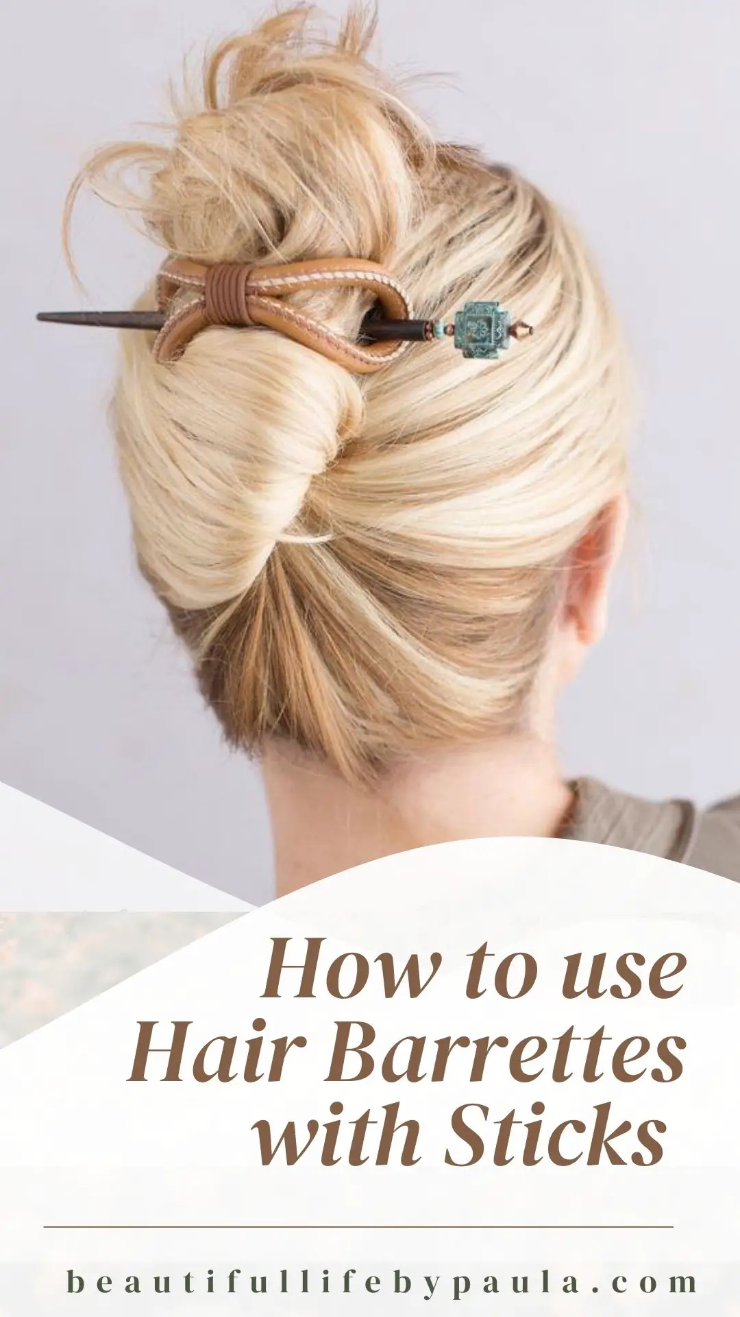 how to use hair stick barrettes