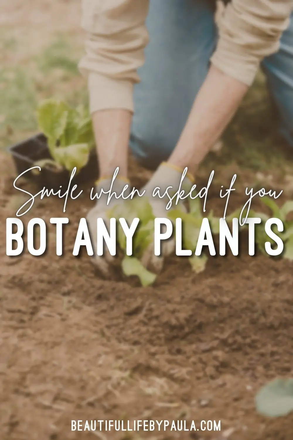 smile when asked if you botany plants gardening pun