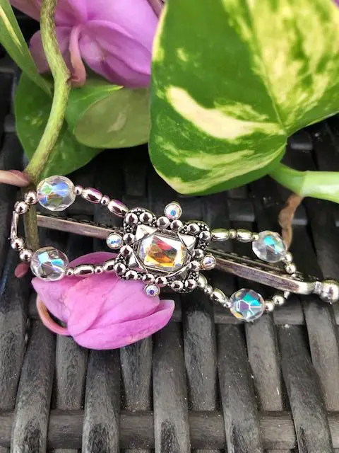 divinely framed jewel hair clip