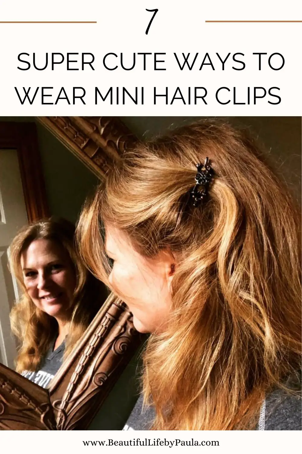 how to wear mini hair clip