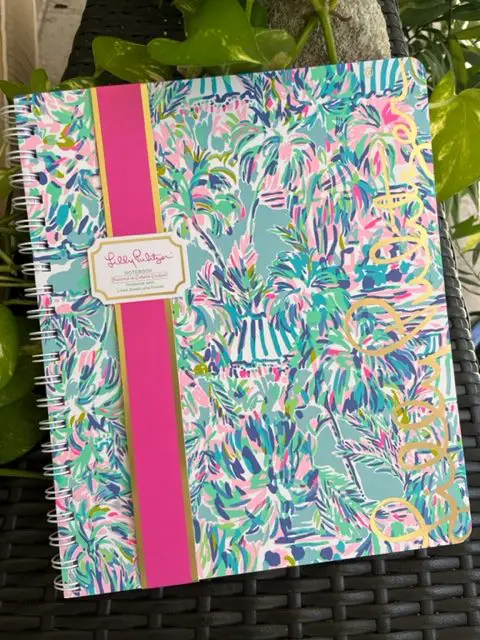 Lilly Pulitzer cabana cocktail notebook