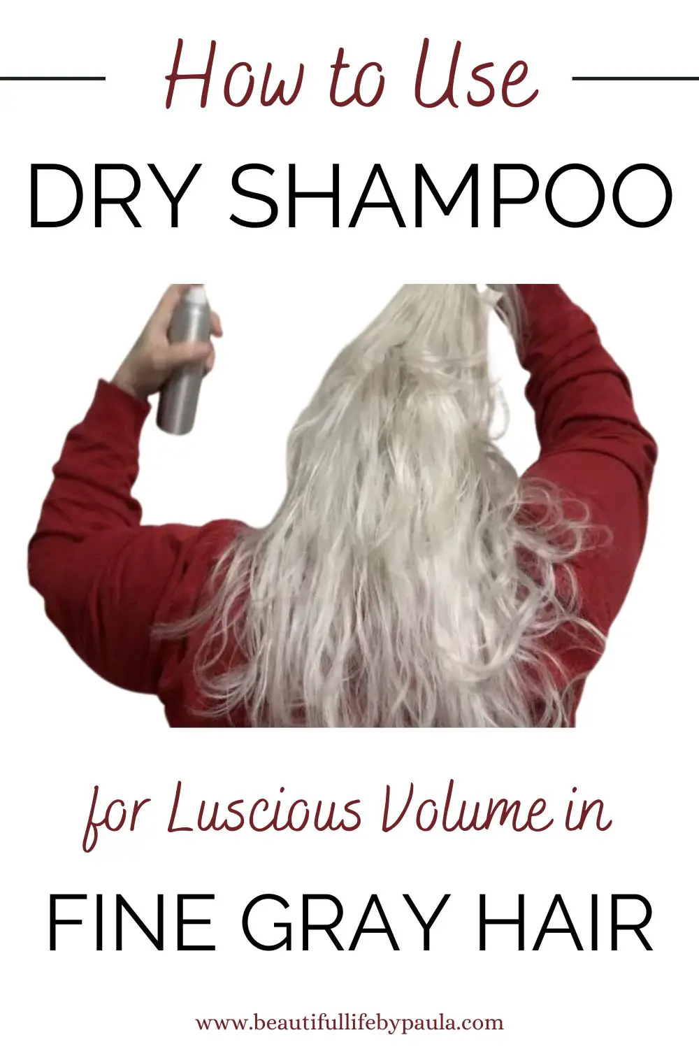 dry shampoo fine gray hair