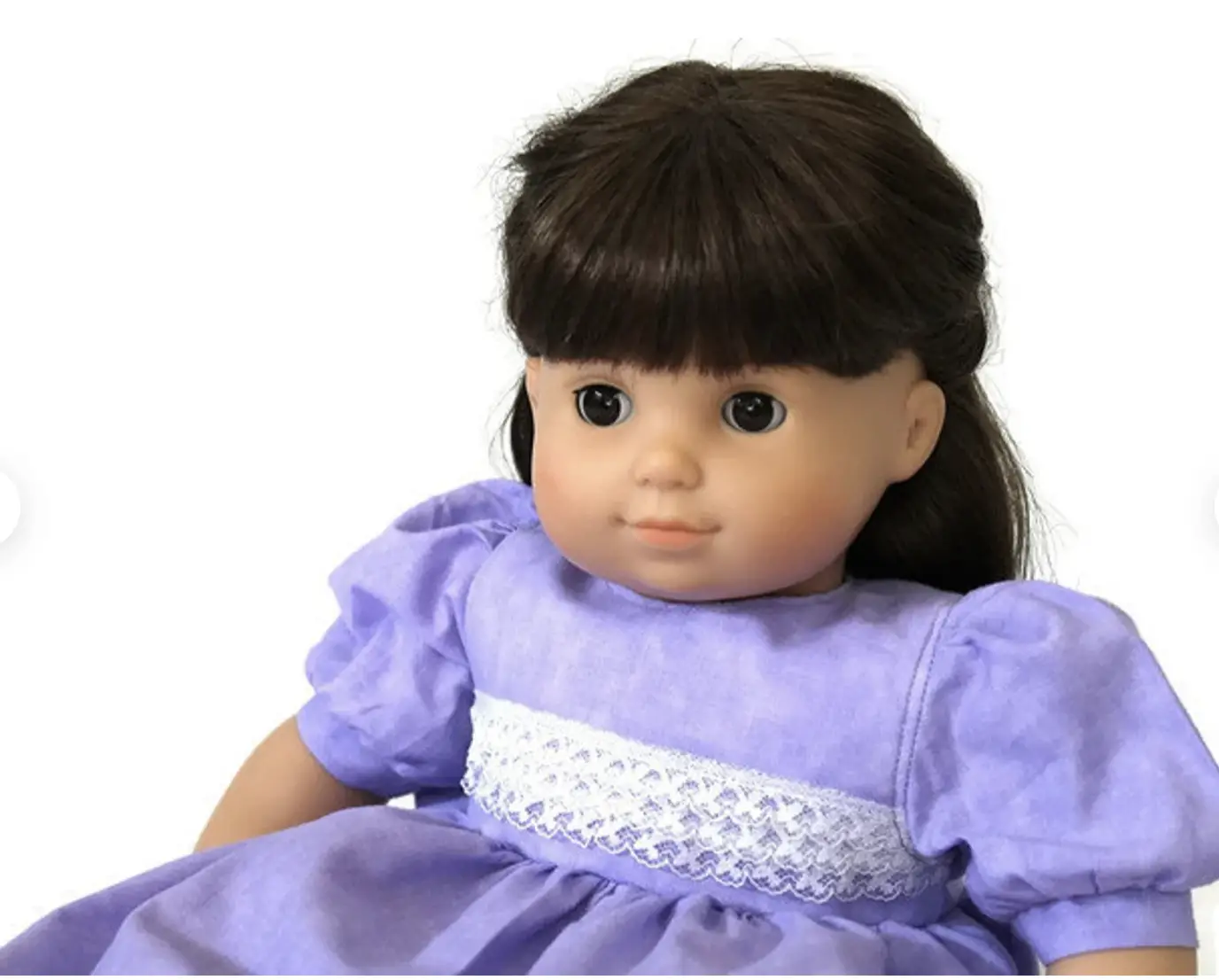 handmade lavender doll dress
