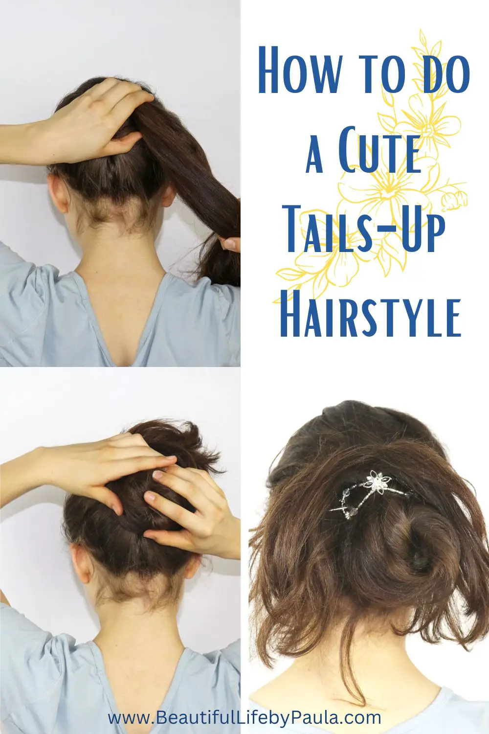 how to do a tails up hairstyle