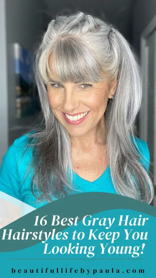 best gray hair hairstyles for looking young