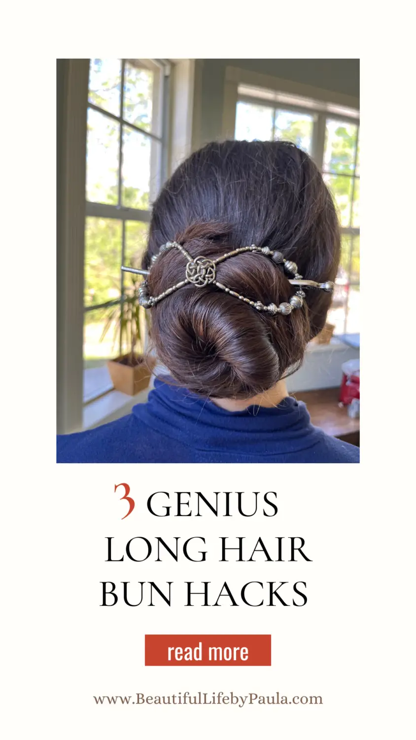 long hair bun hacks flexi clip