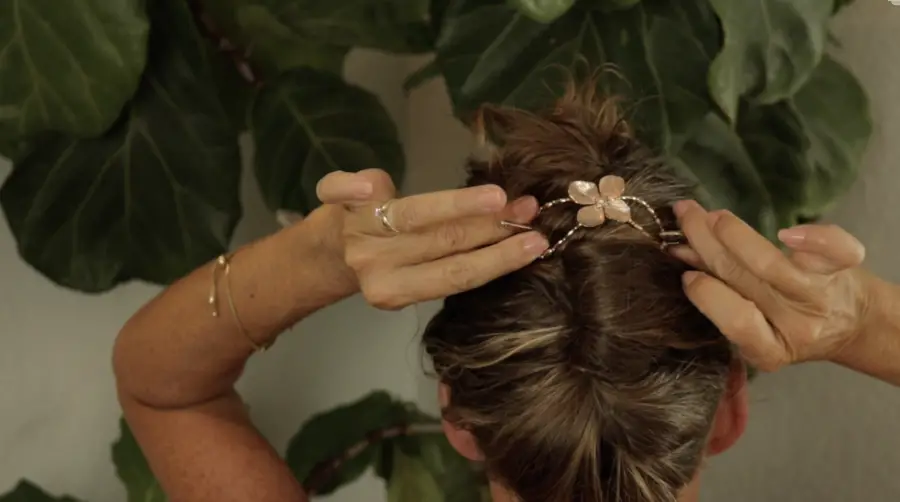 How to use a lilla rose flexi hair clip step by step in a French twist