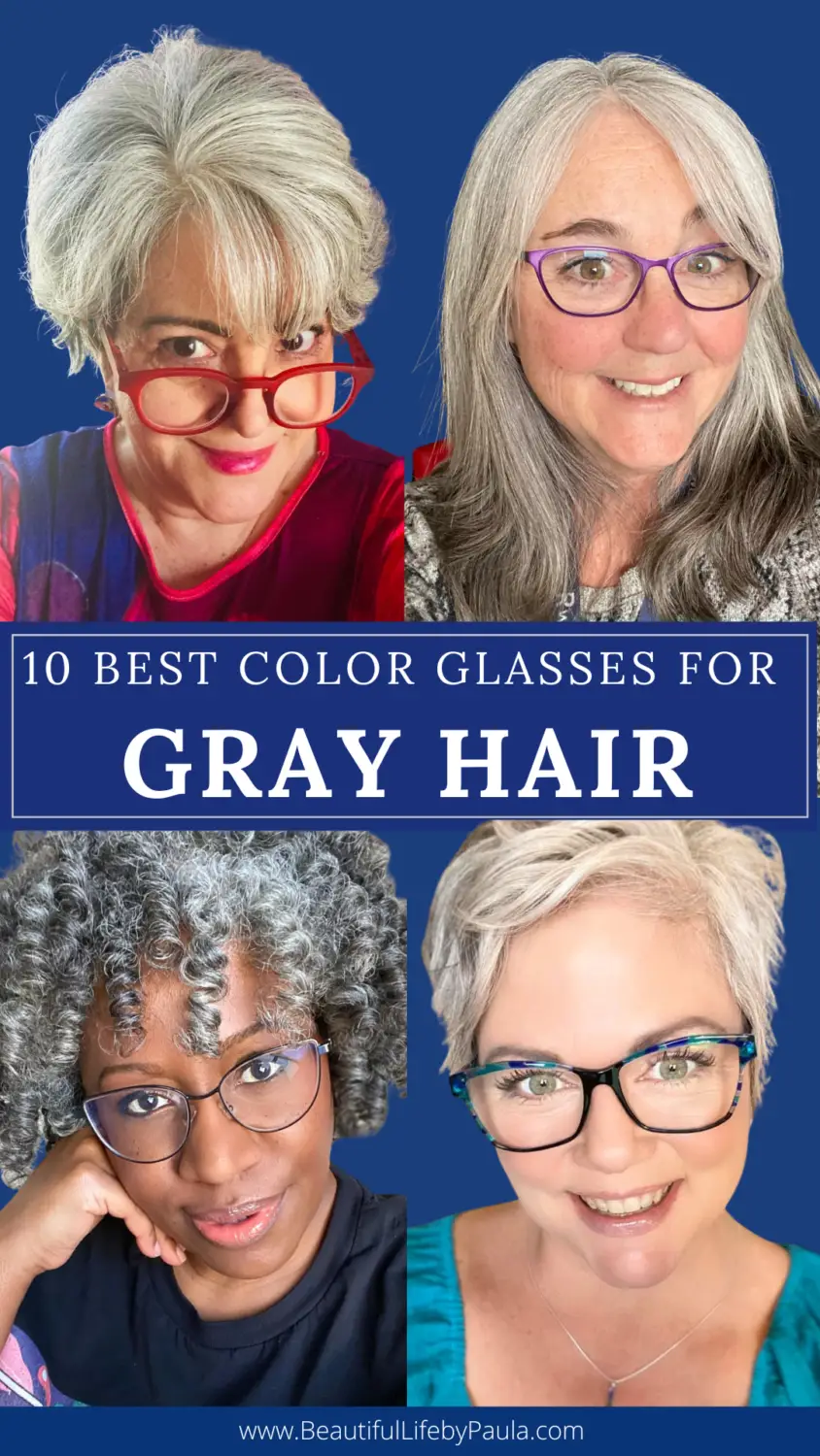 color glasses gray hair