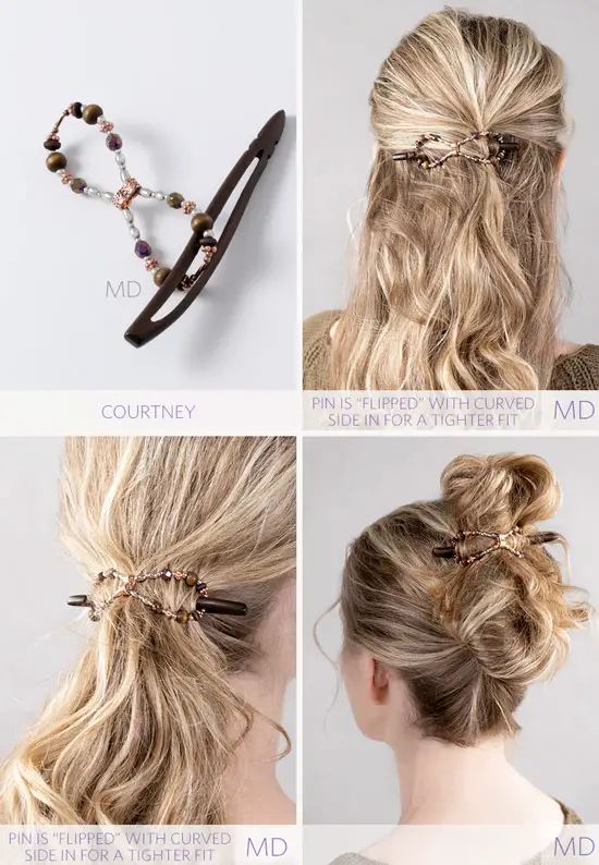 courtney wood pin flip hair clips