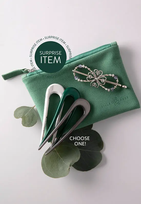 march 4 leaf clover flexi hair clip gift set