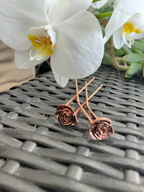 copper rose u-pins