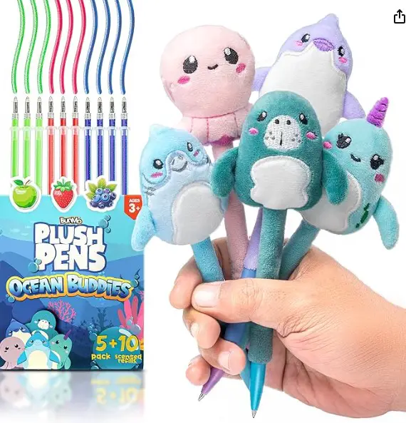 Squishy Scribblers plush pens